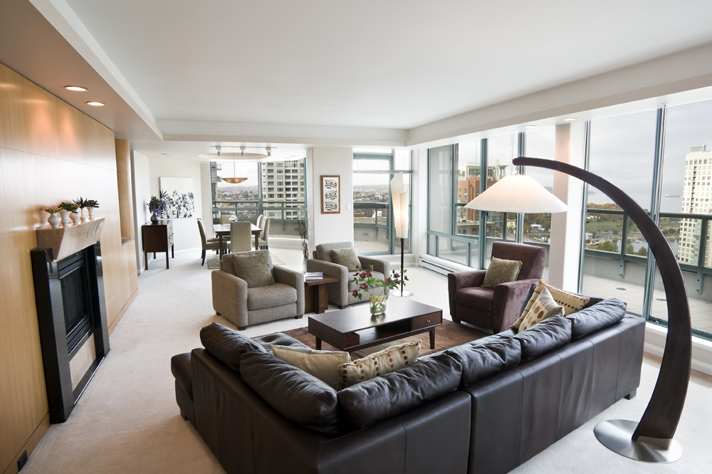 Vancouver Penthouse Living Room